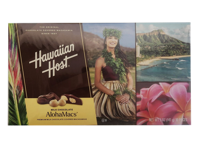 Hawaiian Host "ALOHAMACS" Milk Chocolate Covered Macadamia Nuts 5oz.