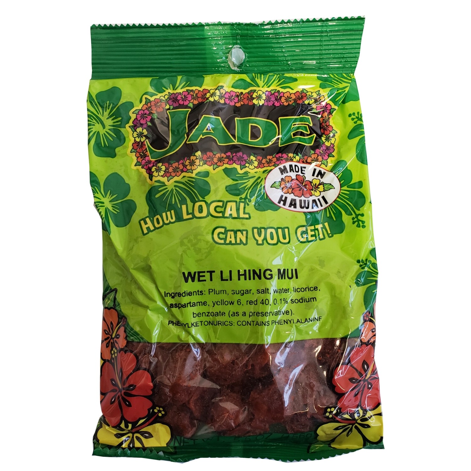Jade Large Bag Wet Li Hing Mui  5.5 oz (NOT FOR SALE TO CALIFORNIA)