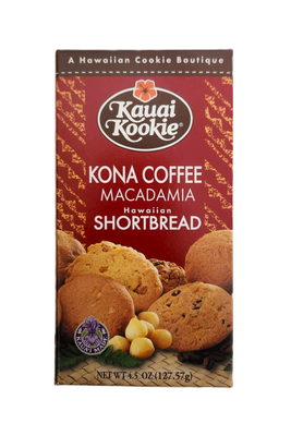 Kauai Kookie Kona Coffee Macadamia Cookies 4.5 oz
