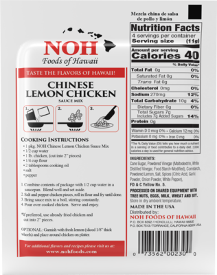 NOH Chinese Lemon Chicken 1.5oz