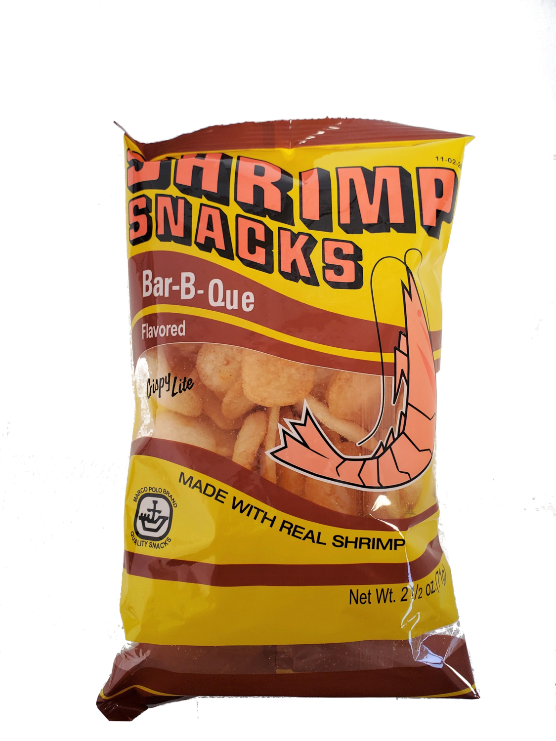 Marco Polo Brand Shrimp Chips Bar-B-Que 2.5 oz.