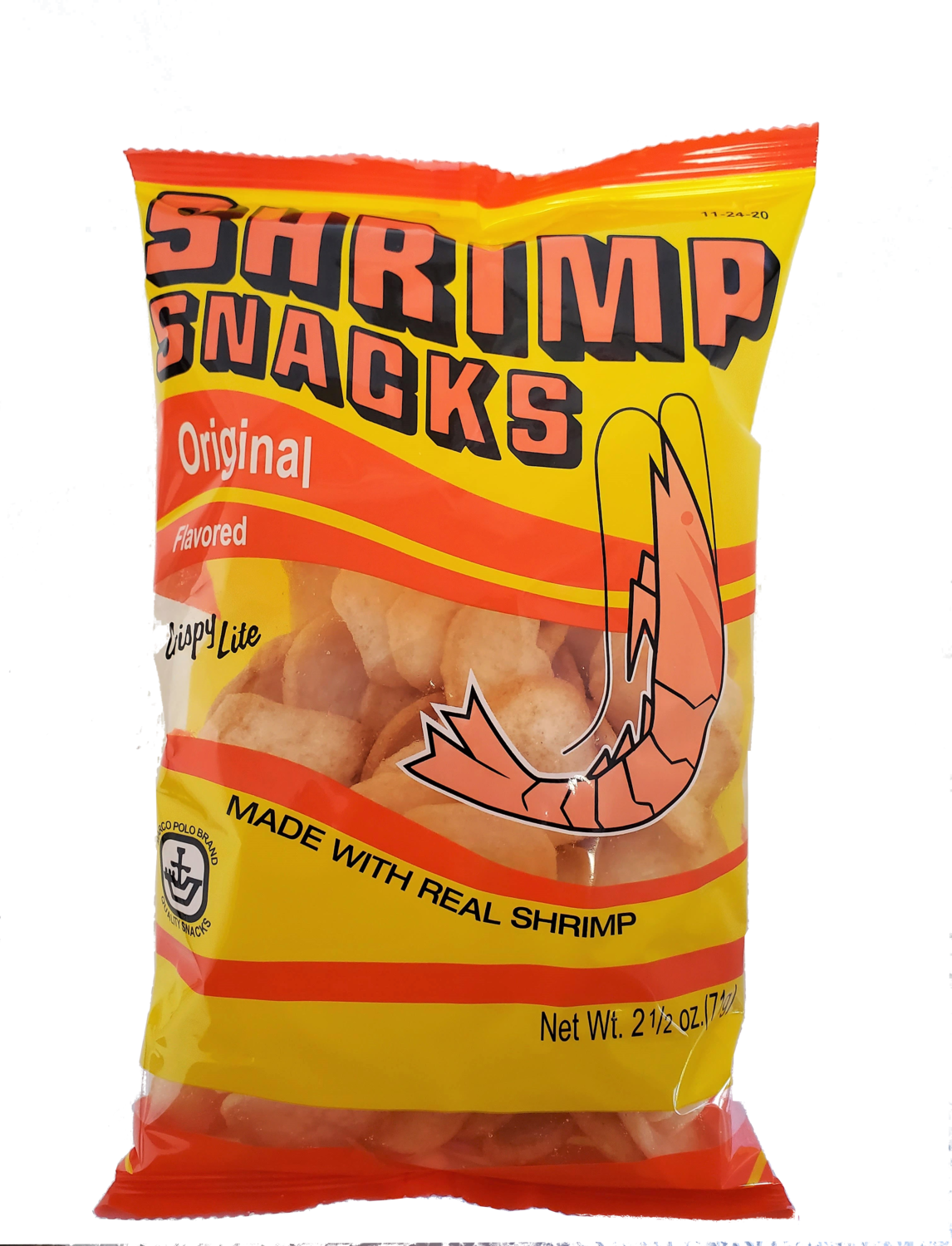 Marco Polo Brand Shrimp Chips Original 2.5 oz.