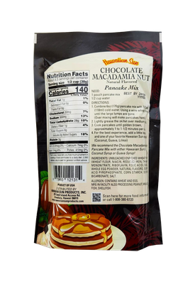 Hawaiian Sun Pancake Mix - Chocolate Macadamia Nut 6 oz