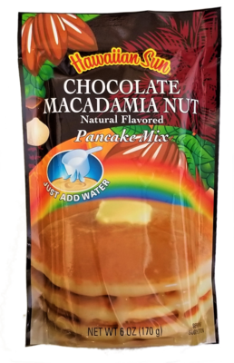 Hawaiian Sun Pancake Mix - Chocolate Macadamia Nut 6 oz