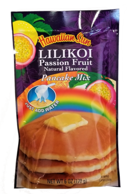 Hawaiian Sun Pancake Mix - Lilikoi Passion Fruit 6 oz