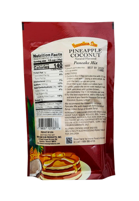 Hawaiian Sun Pancake Mix - Pineapple Coconut 6 oz