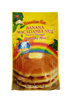 Hawaiian Sun Pancake Mix - Banana Macadamia Nut 6 oz