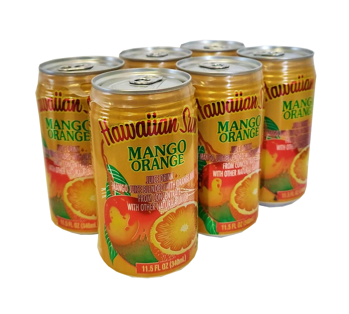 Hawaiian Sun Drink - Mango Orange 11.5 oz (Pack of 6)  **Limit 8 - 6/pks per purchase transaction**