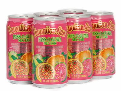 Hawaiian Sun Drink - Pass-O-Guava 11.5 oz (Pack of 6)  **Limit 8 - 6/pks total per purchase transaction**