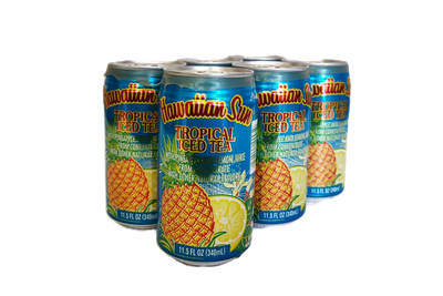 Hawaiian Sun Drink - Tropical Iced Tea 11.5 oz (Pack of 6)  **Limit 8 - 6/pks total per purchase transaction**