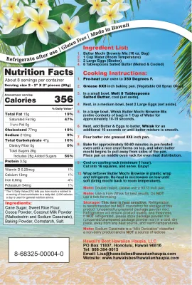 Hawaii's Best Hawaiian Brownie Butter Mochi  Mix 16oz