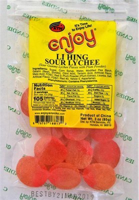 Enjoy Li Hing Sour Lychee 3oz