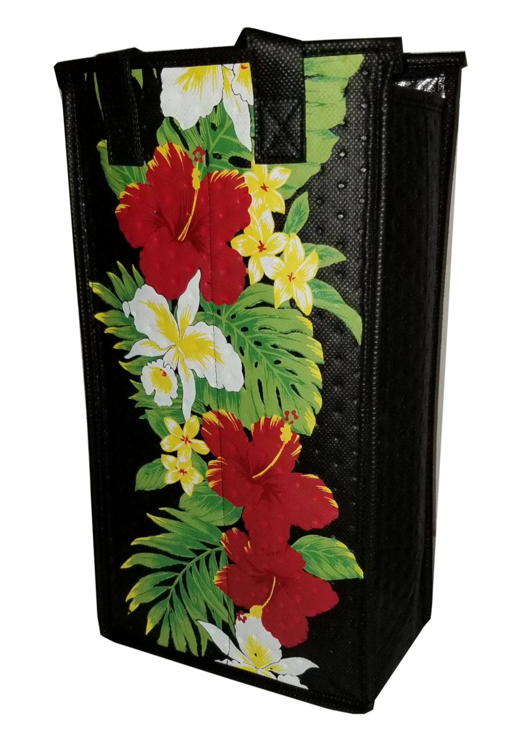 Tropical Paper Garden - Double Wine Bag- KOLAMU BLACK