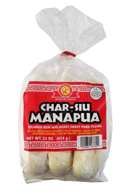 Golden Coin Manapua - Char Siu Pork 6 ct 22 oz