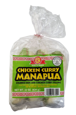Golden Coin Manapua - Chicken Curry 6ct 22 oz