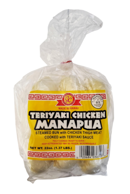 Golden Coin Manapua - Teriyaki Chicken 6 ct 22 oz