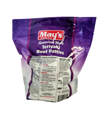 May's Hawaiian Style Teriyaki Beef Patties 2 lb.