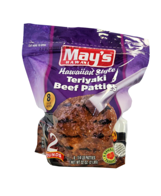 May's Hawaiian Style Teriyaki Beef Patties 2 lb.
