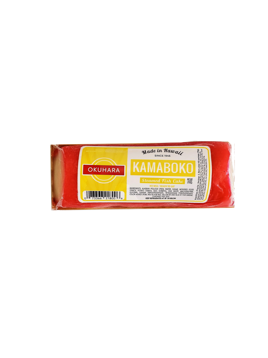 Okuhara Kamaboko Steamed Fish Cake 5.5 oz