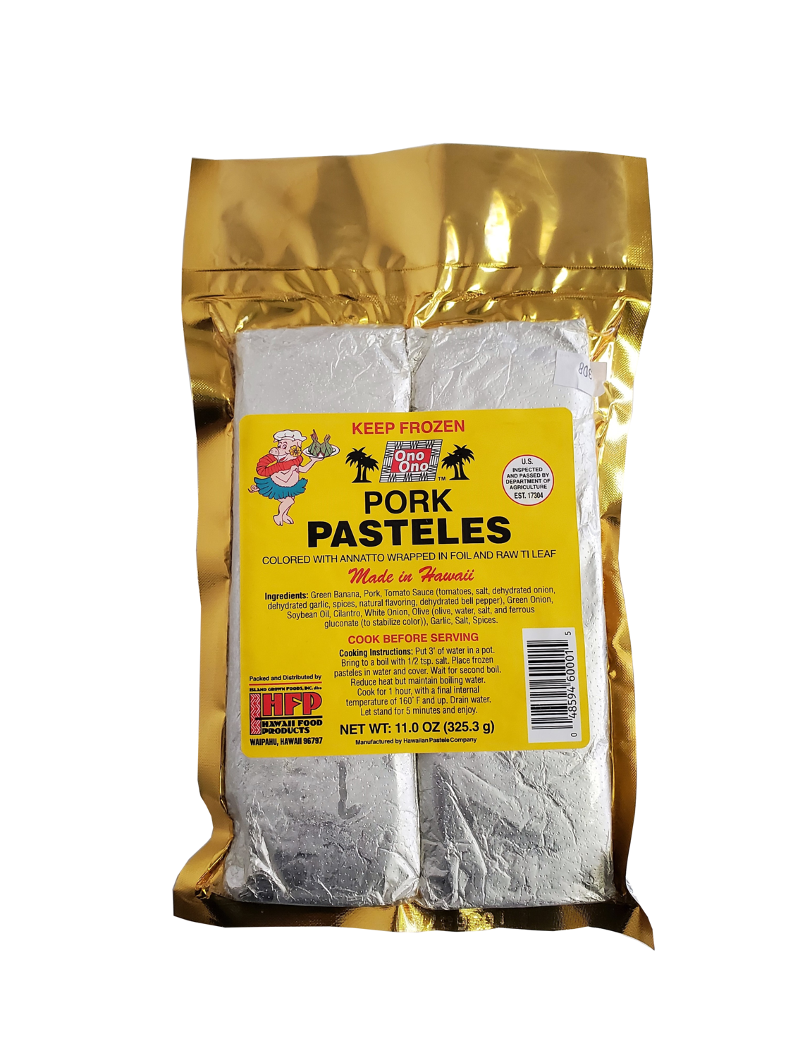 Ono Ono Pork Pasteles 2/pk 11 oz