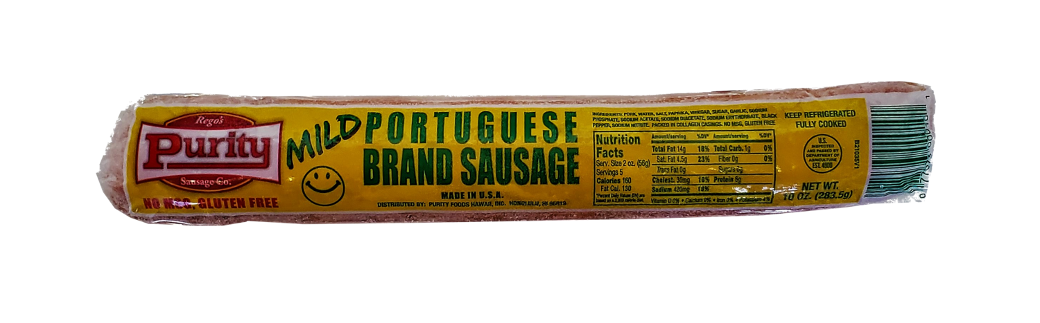 Purity Portuguese Sausage Mild 10 oz