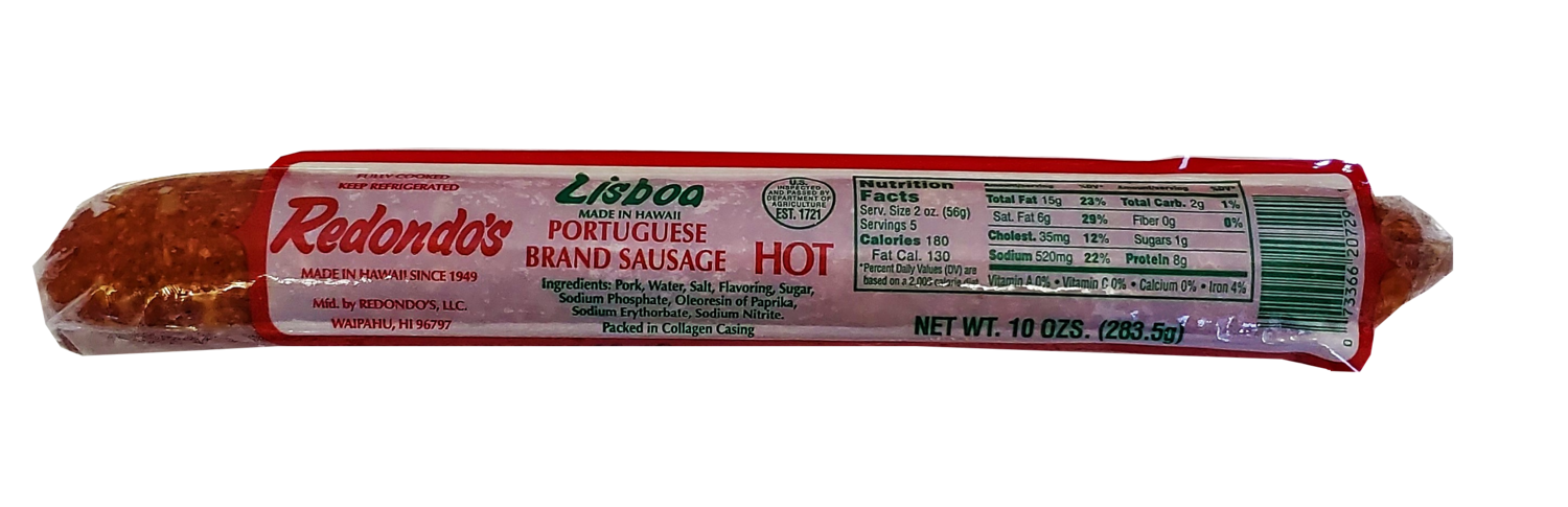 Redondo's Lisboa Portuguese Sausage Hot 10 oz