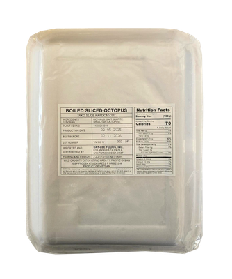 Tako Sliced (Random Cut Boiled Sliced Octopus) 2.2lb
