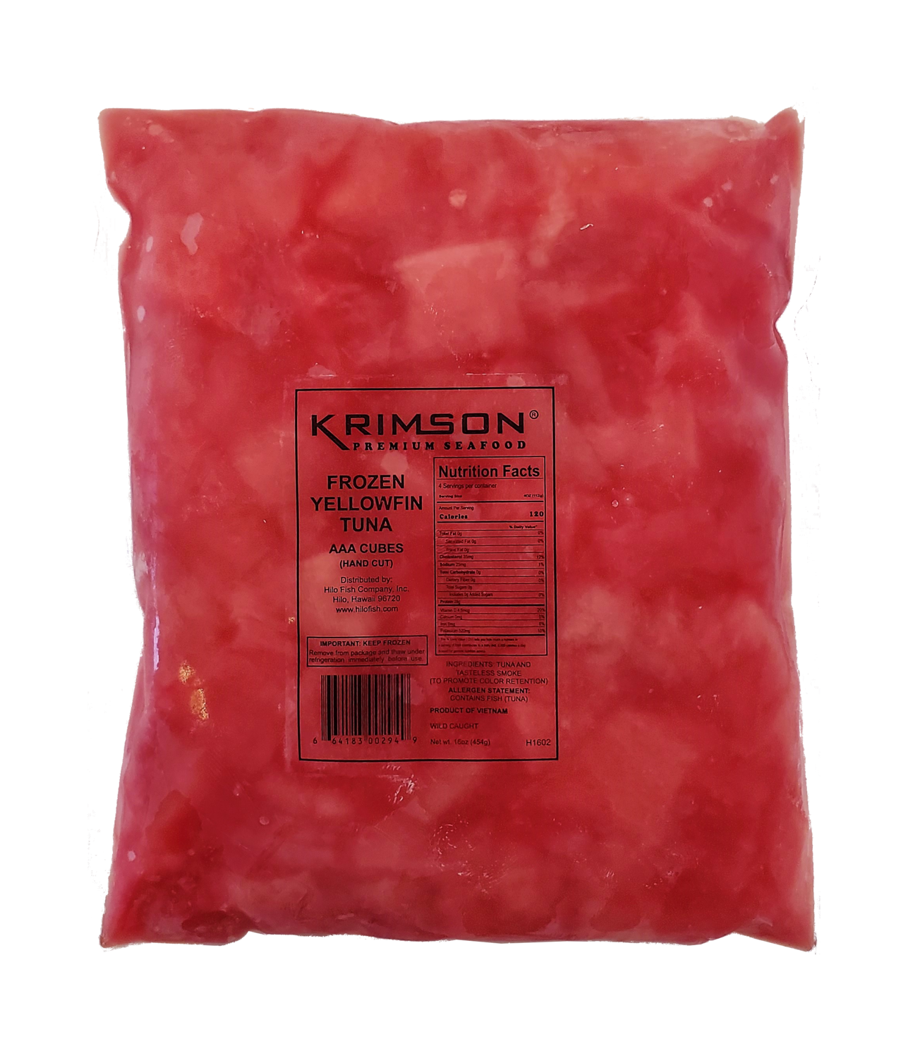 Yellowfin Tuna Cubes 16oz