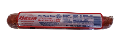 Redondo's Our King Size Portuguese Sausage Hot 12 oz