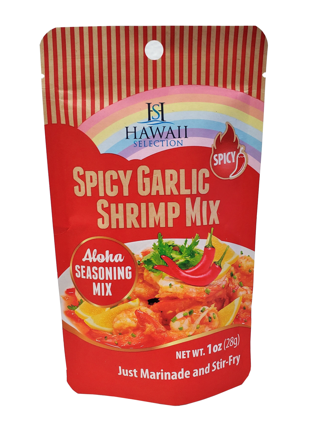 Hawaii Selection Spicy Garlic Shrimp Mix Packet 1oz
