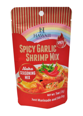 Hawaii Selection Spicy Garlic Shrimp Mix Packet 1oz