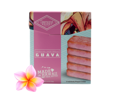 Diamond Bakery Hawaiian Shortbread Cookies - Guava 4.4 oz.