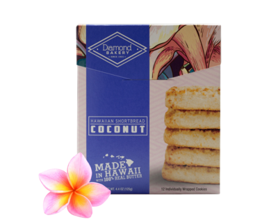 Diamond Bakery Hawaiian Shortbread Cookies - Coconut 4.4 oz.