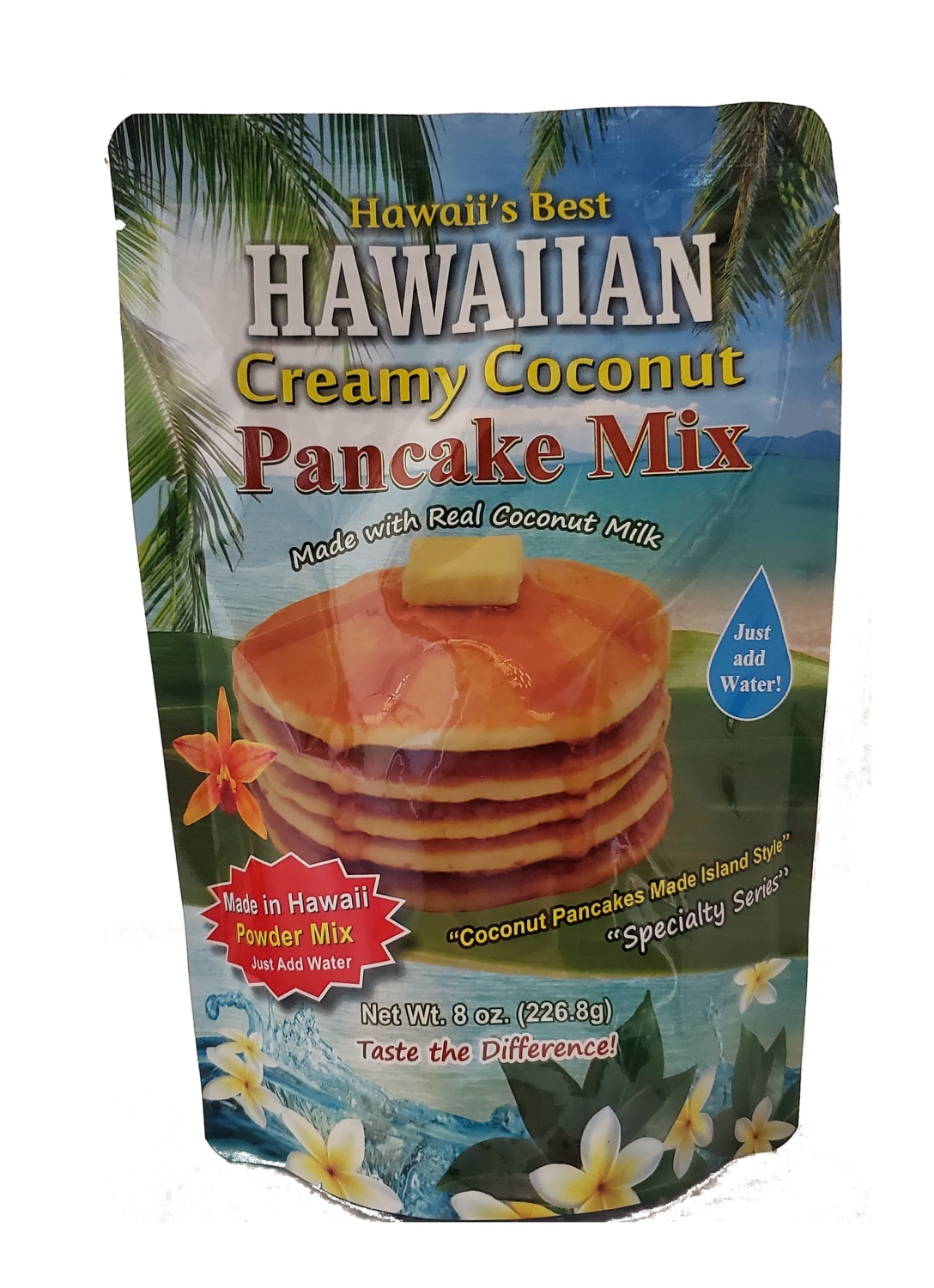 Hawaii's Best Hawaiian Creamy Coconut Pancake Mix 8oz