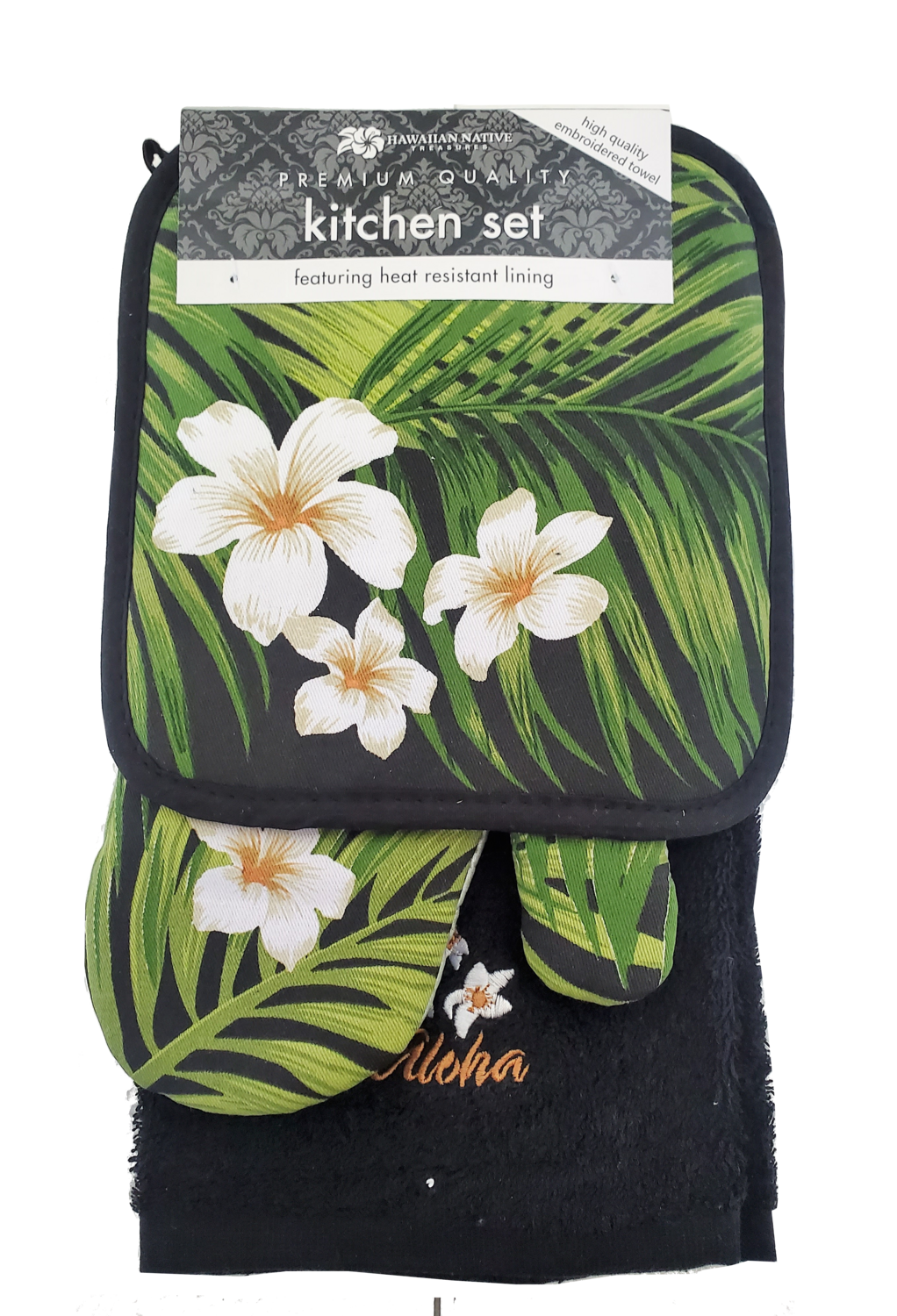 Premium Quality 3 pcs Kitchen Set - Plumeria