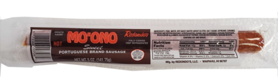 Redondo's Mo'Ono Sweet Portuguese Sausage Hot 5 oz