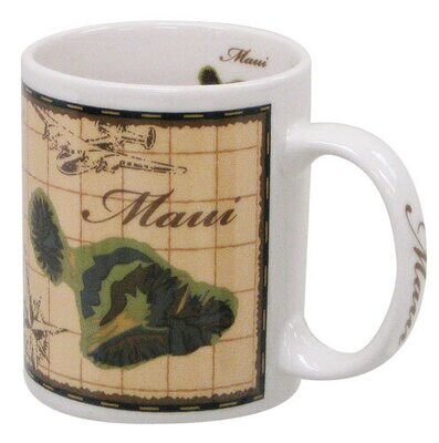 Mug - Maui Map  11 oz
