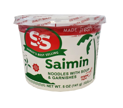 S&amp;S Cup Saimin with Soup Base &amp; Garnishes 5 oz