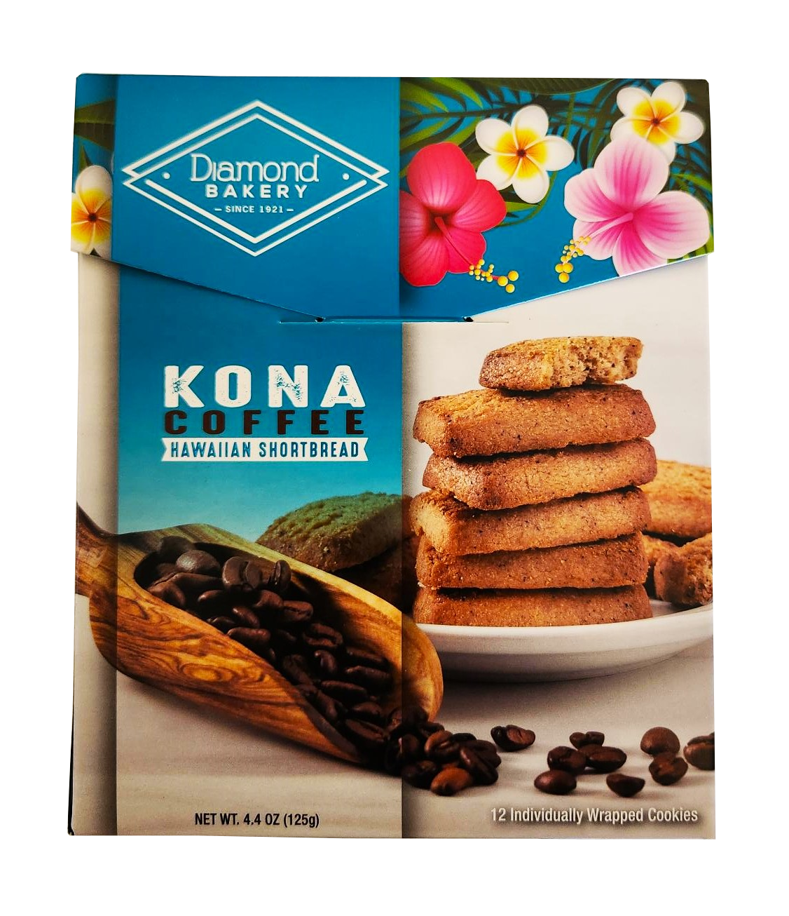 Diamond Bakery Hawaiian Shortbread Cookies - Kona Coffee  4.4 oz.