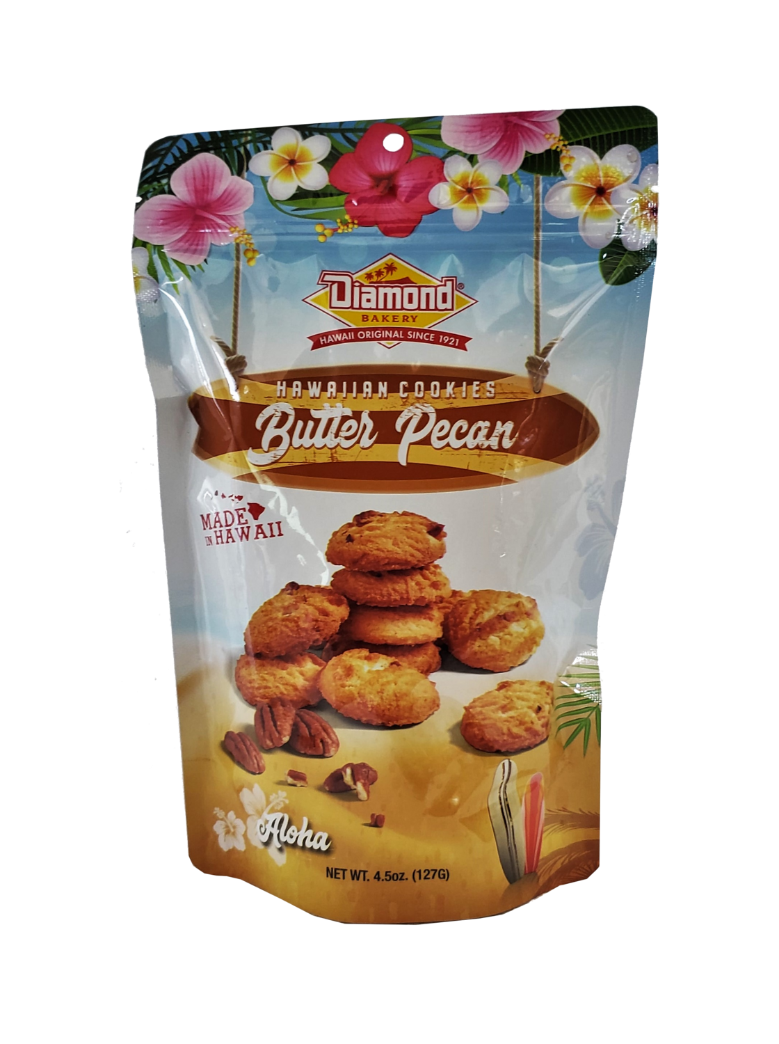 Diamond Bakery Hawaiian Cookies Butter Pecan 4.5 oz.