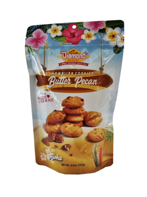 Diamond Bakery Hawaiian Cookies Butter Pecan 4.5 oz.