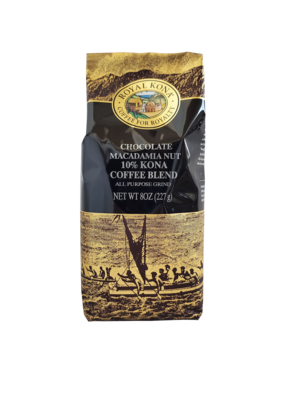 Royal Kona Coffee - Chocolate Macadamia Nut 10% Kona Coffee Blend 8 oz