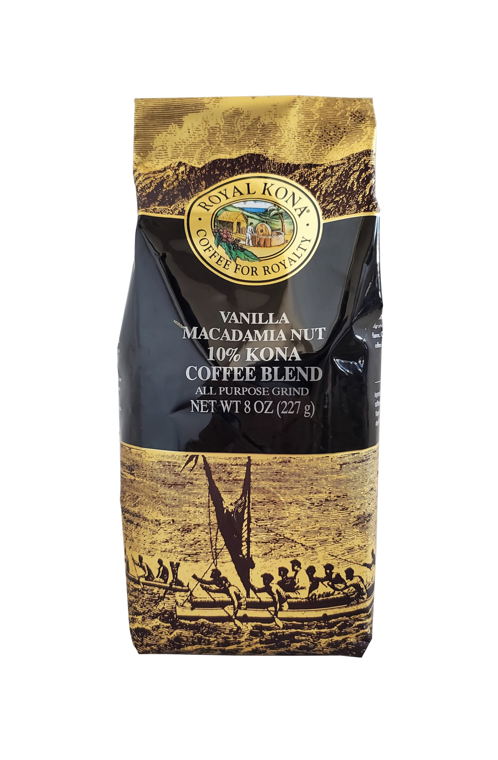 Royal Kona Coffee - Vanilla Macadamia Nut 10% Kona Coffee Blend 8 oz