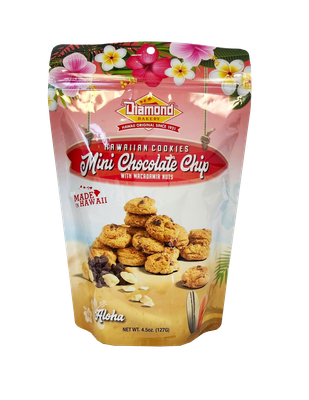 Diamond Bakery Hawaiian Cookies Mini Chocolate Chip 4.5 oz.