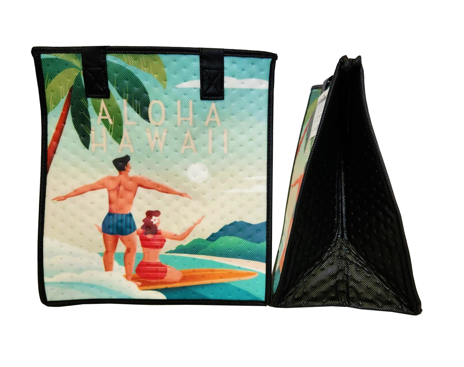 Tropical Paper Garden - Insulated Medium Bag - REMINISCE AQUA