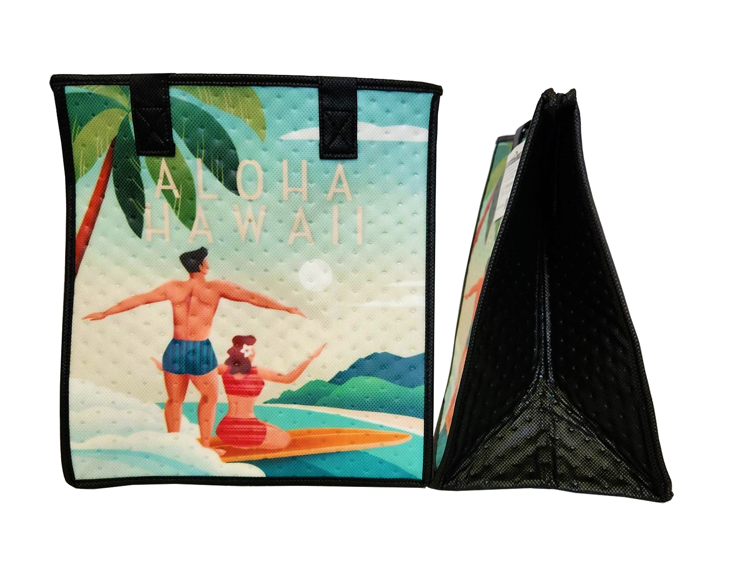 Tropical Paper Garden - Insulated Medium Bag - REMINISCE AQUA