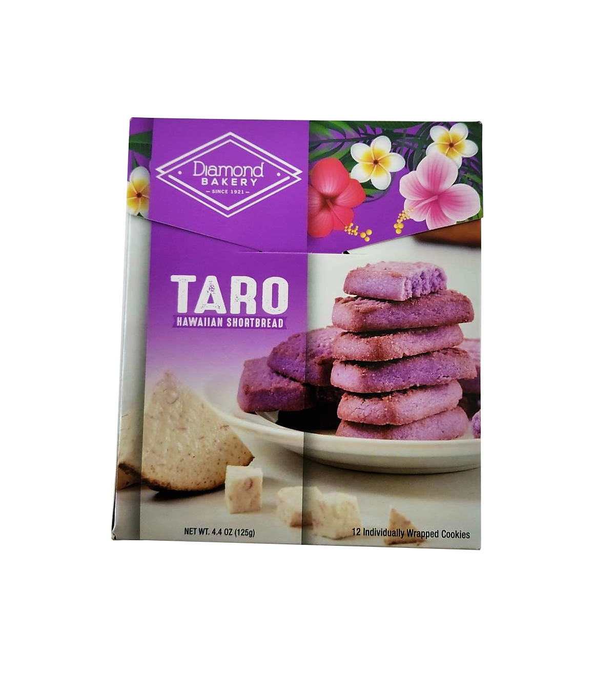 Diamond Bakery Hawaiian Shortbread Cookies - Taro 4.4 oz.