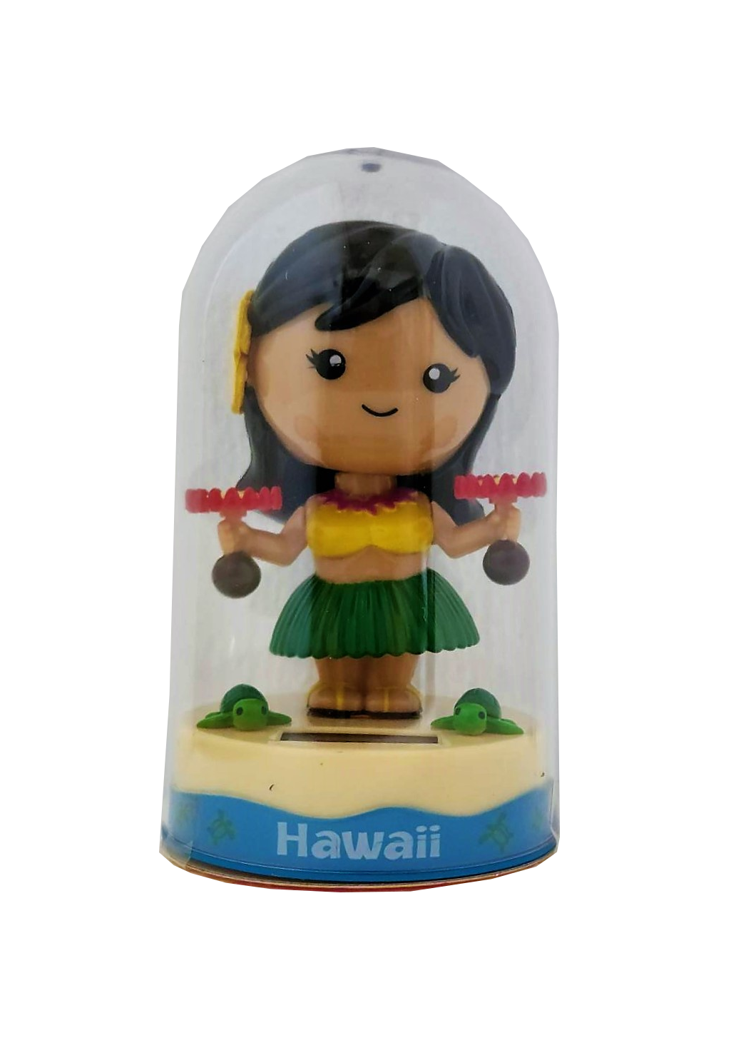 Solar Hula Doll Green Uli Uli