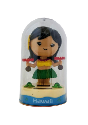 Solar Hula Doll Green Uli Uli