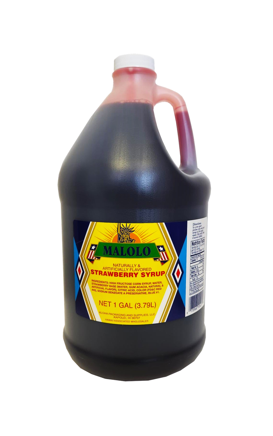 Malolo Strawberry Syrup 1 Gallon